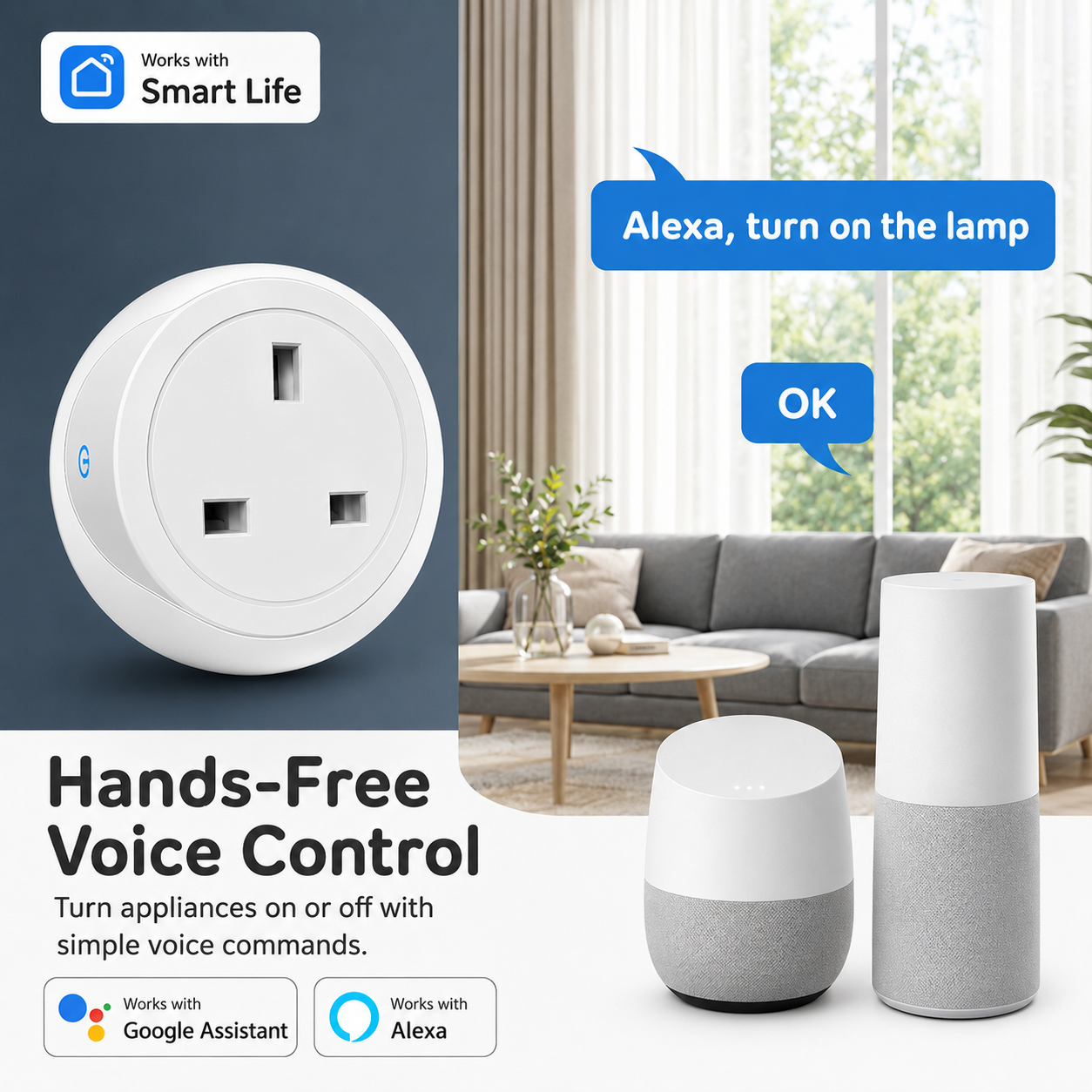 Tuya UK Smart Plug WiFi Blueto - Home Automation Ideas avaliação e preço