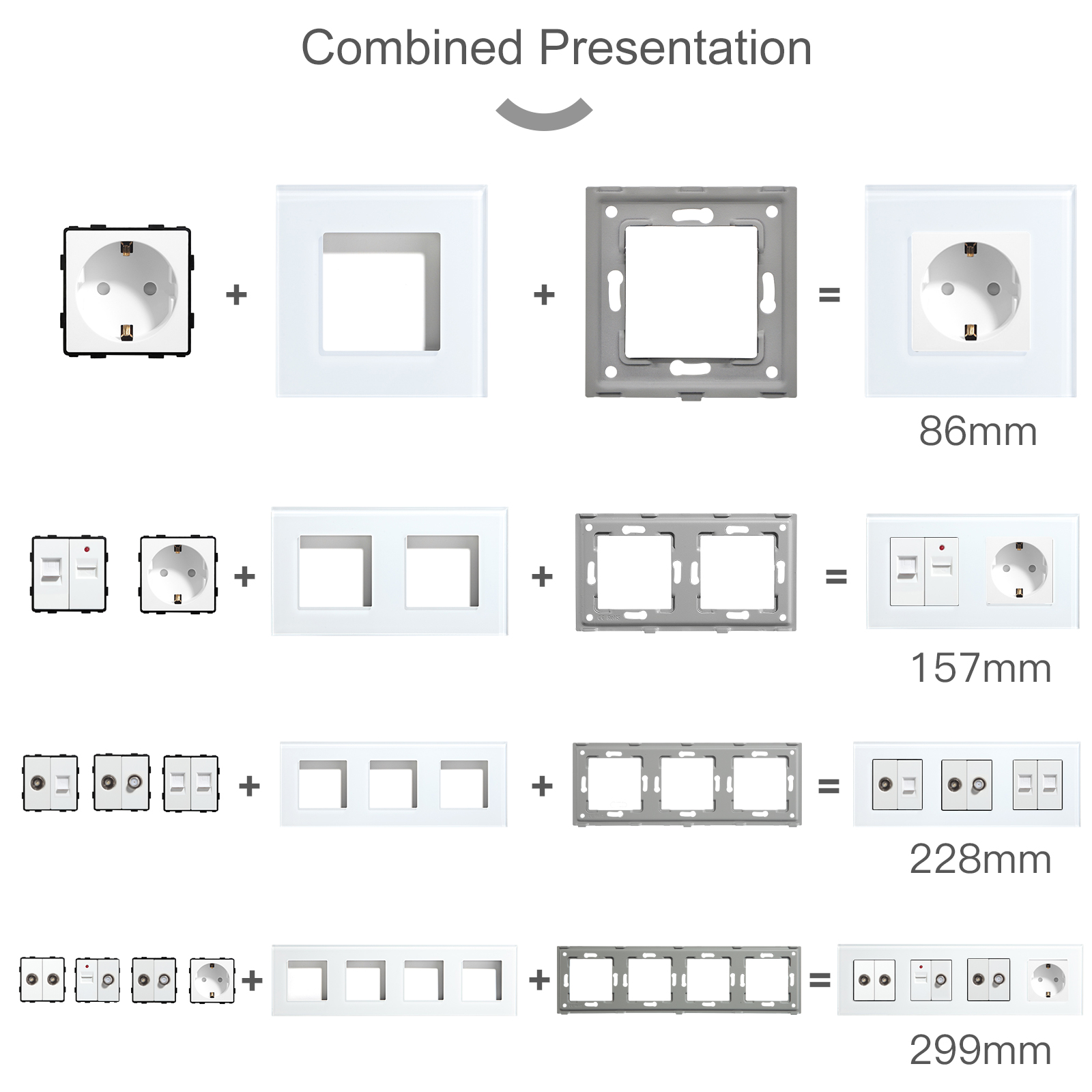 BSEED EU Standard Wall Socket  - Home Automation Panel Diy avaliação e preço