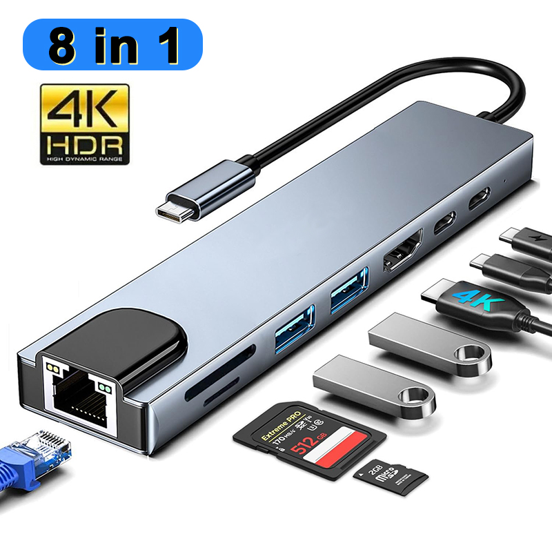 8 In 1 USB Type C Hub for MacB - Home Assistant Sd avaliação e preço