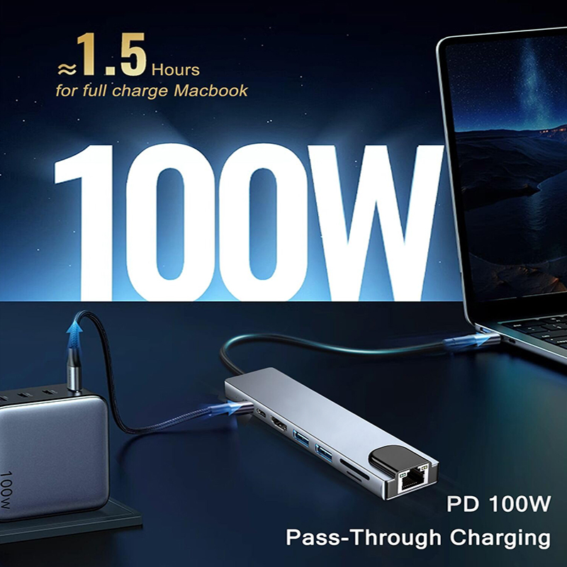 8 In 1 USB Type C Hub for MacB - Home Assistant Sd avaliação e preço