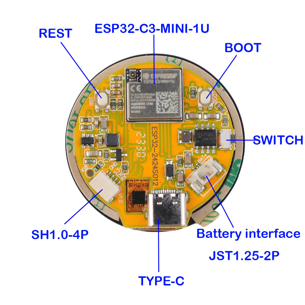 ESP32 Display 1.28 inch ESP32- - Home Automation Arduino avaliação e preço