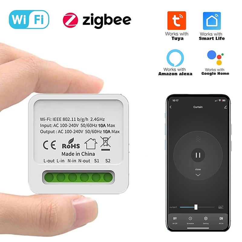Tuya 16A Mini Wifi Smart Switc - Home Automation Diy avaliação e preço