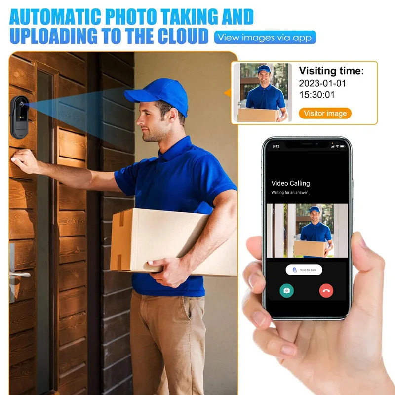 Tuya WiFi doorbell  2-way HD 1 - Smart Doorbell Wired avaliação e preço