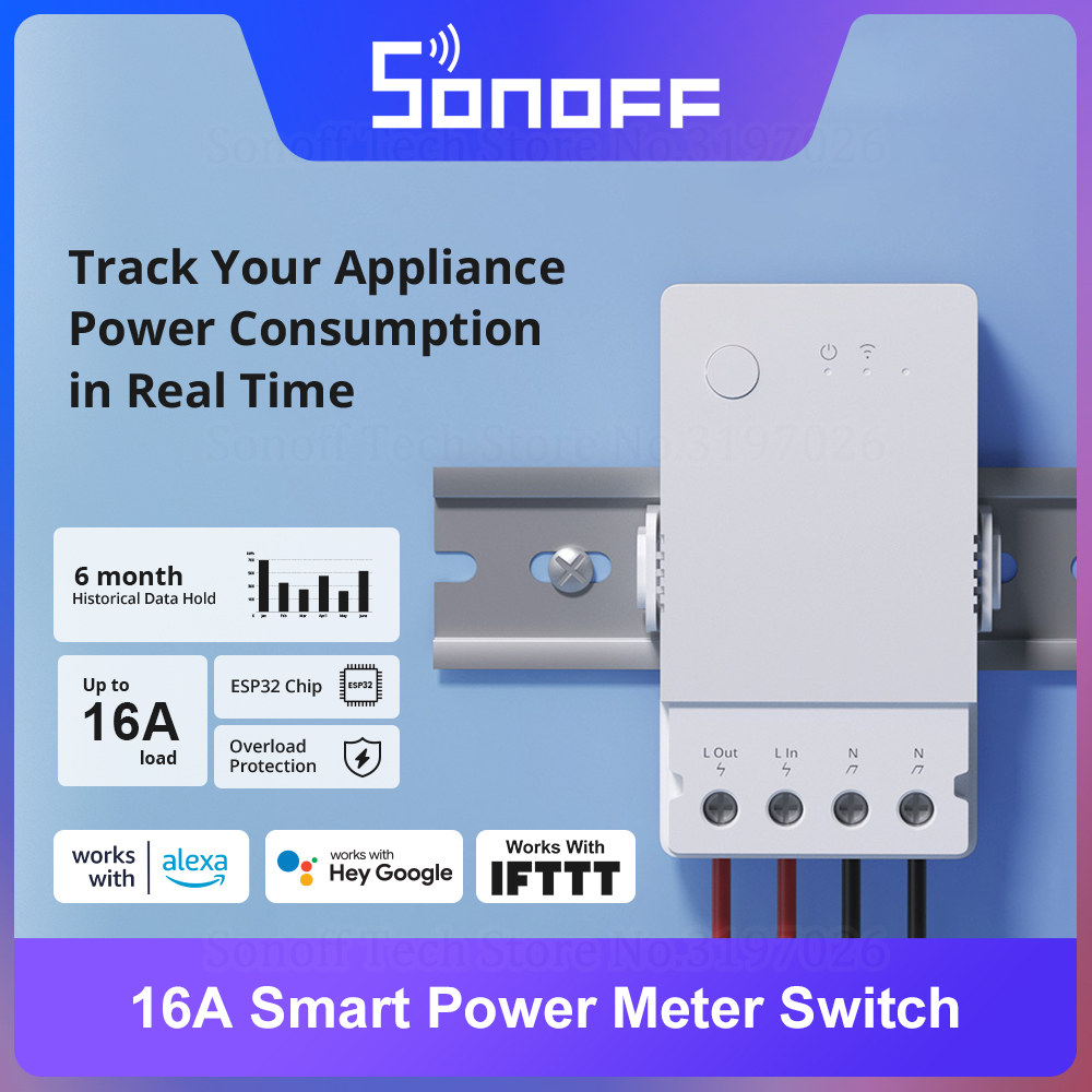 SONOFF POW Origin 16A Smart Po - Sonoff Basic Switch avaliação e preço