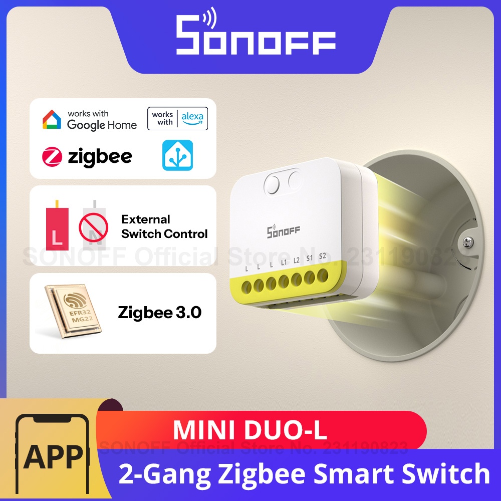 SONOFF MINI DUO-L 2-Gang Zigbe - Sonoff Basic Switch avaliação e preço