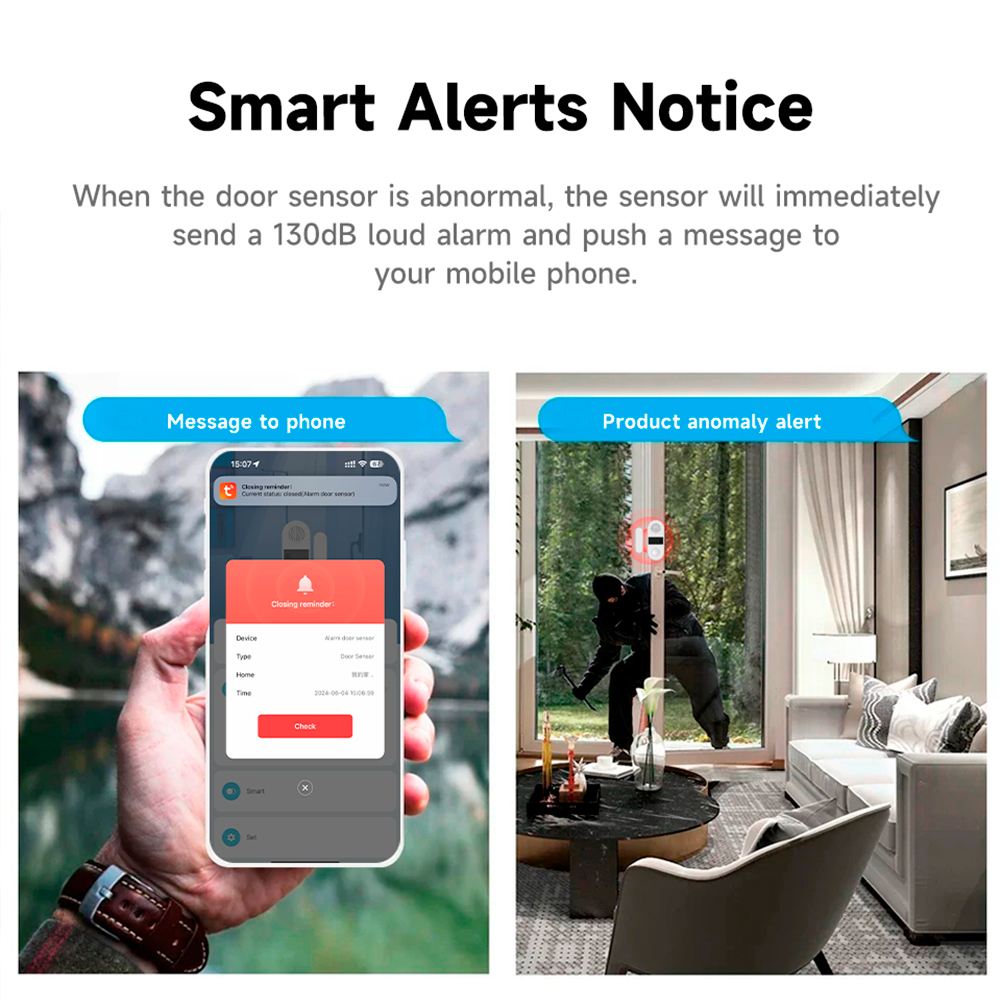 Tuya Zigbee Wireless Door Wind - Home Automation Ideas avaliação e preço