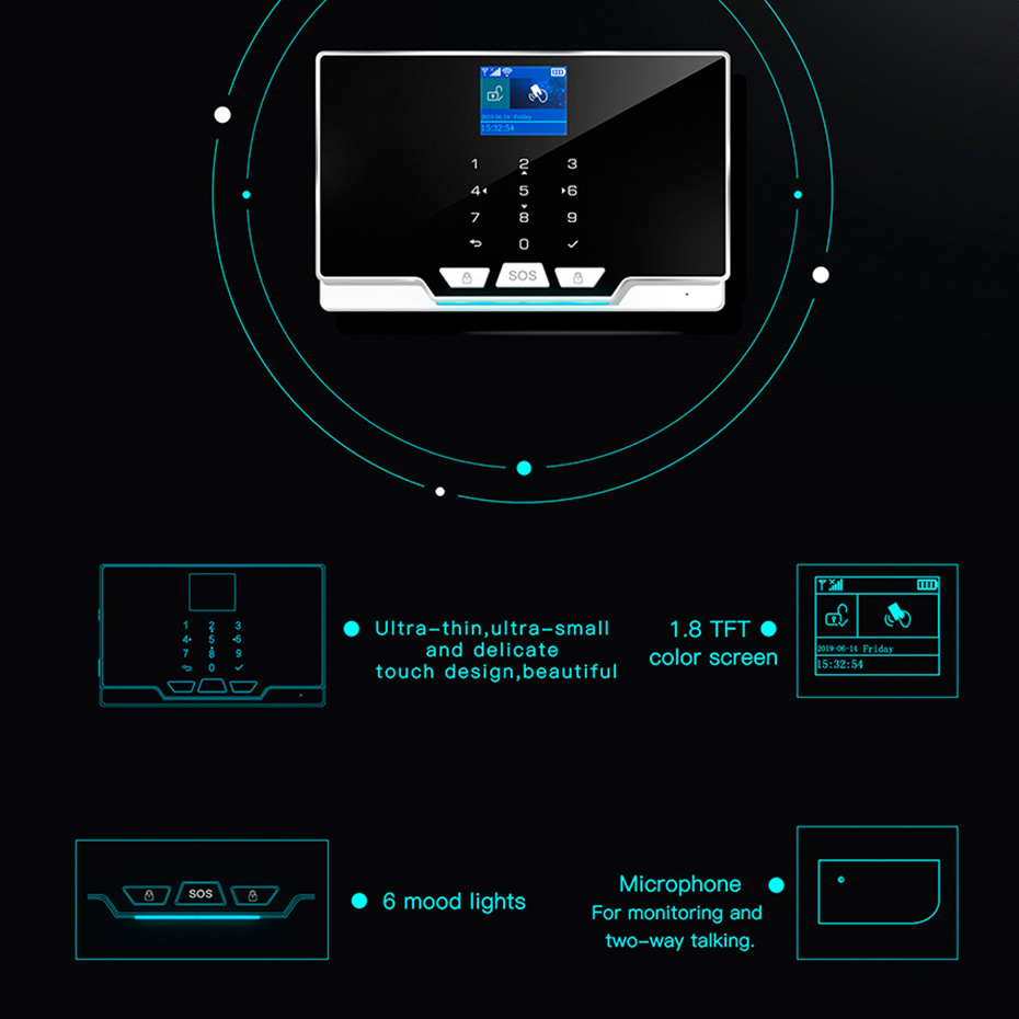 KERUI 433MHz DIY Alarm Kit G20 - Home Automation Diy Kit avaliação e preço