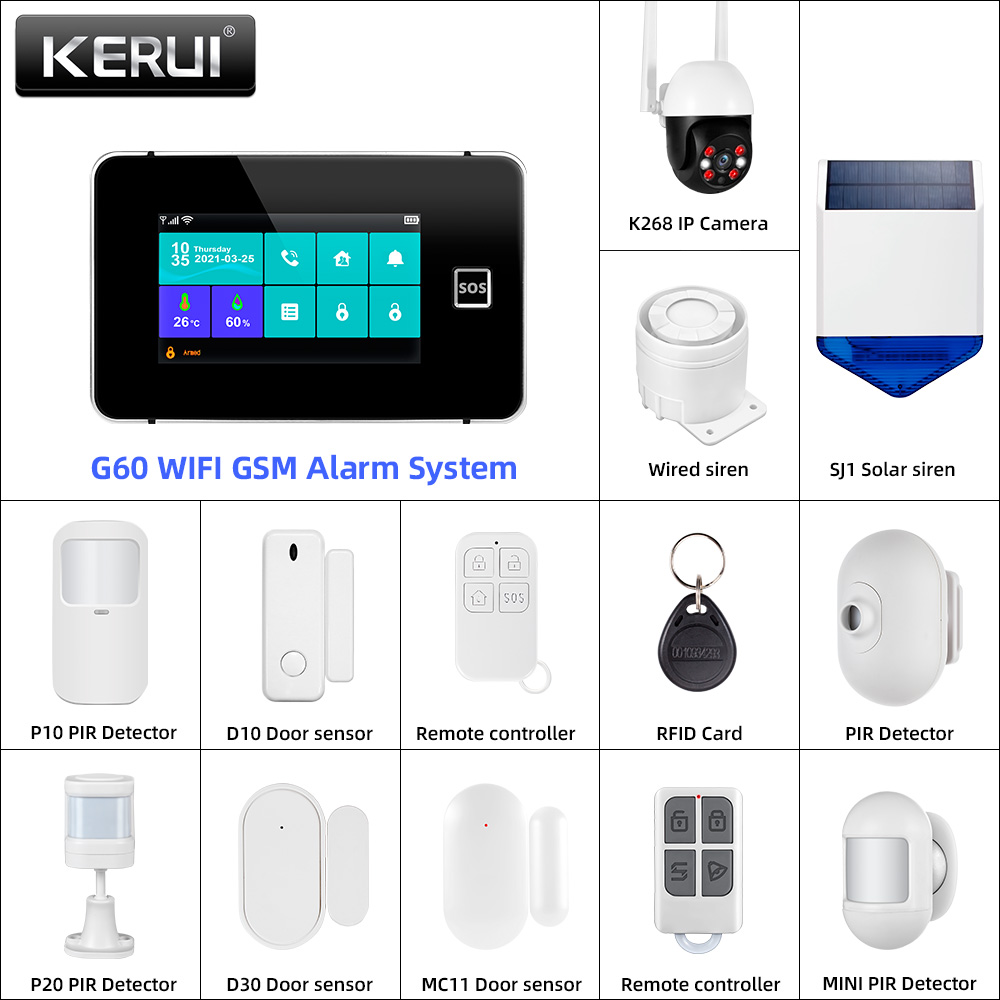 KERUI Tuya Alarm Panel DIY You - Home Automation Diy Kit avaliação e preço