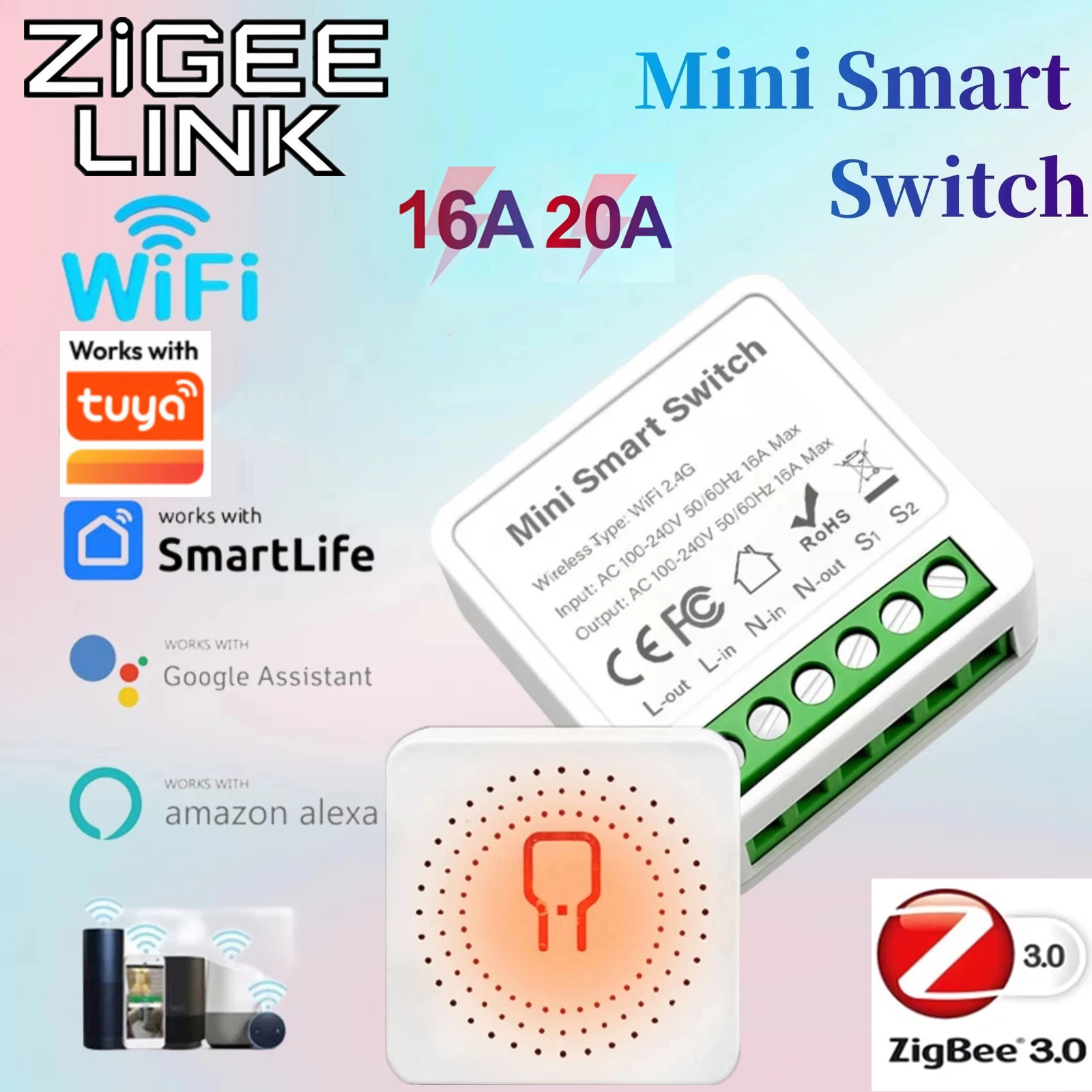 For Tuya Mini Smart WiFi Switc - Diy Automation avaliação e preço