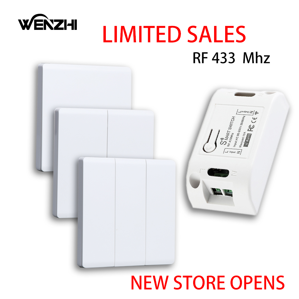 DIY RF 433Mhz Wireless Switch  - Home Automation Panel Diy avaliação e preço