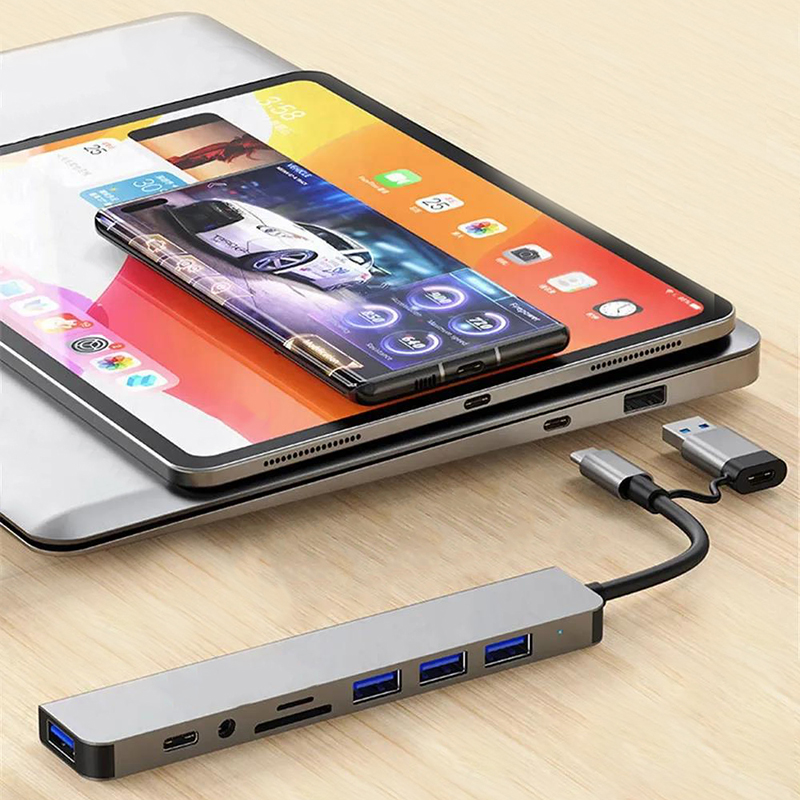 Type C Hub USB Splitter 8 In 1 - Home Assistant Sd avaliação e preço