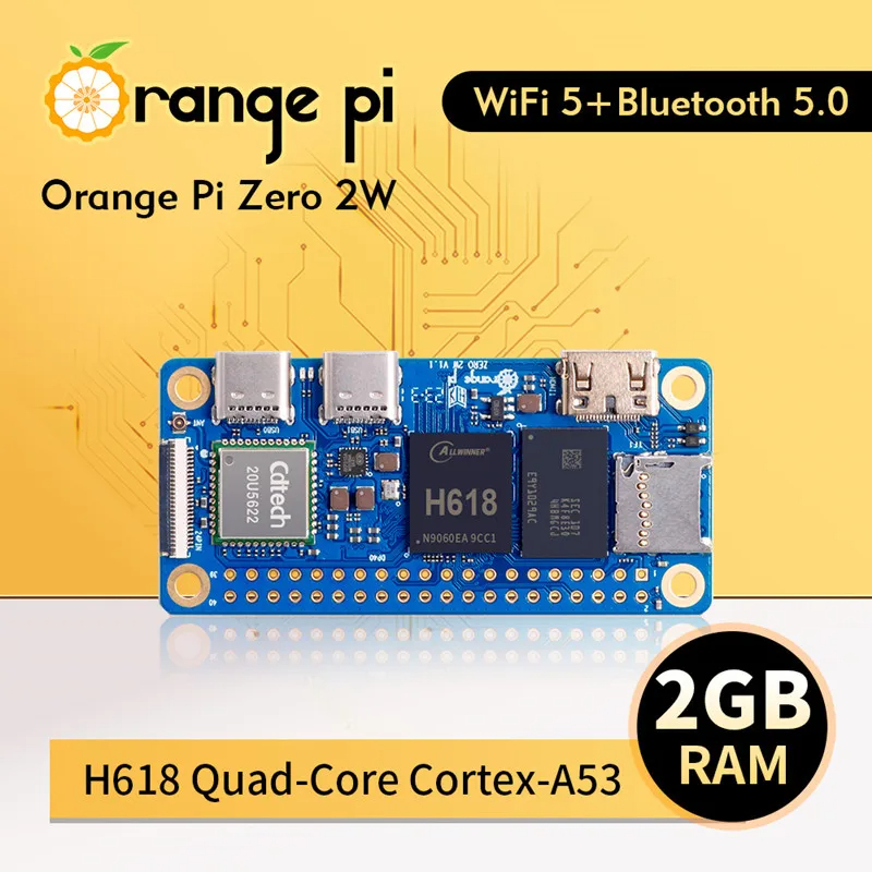 Orange Pi Zero 2 W 2GB RAM DDR - Pi Zero W Board avaliação e preço