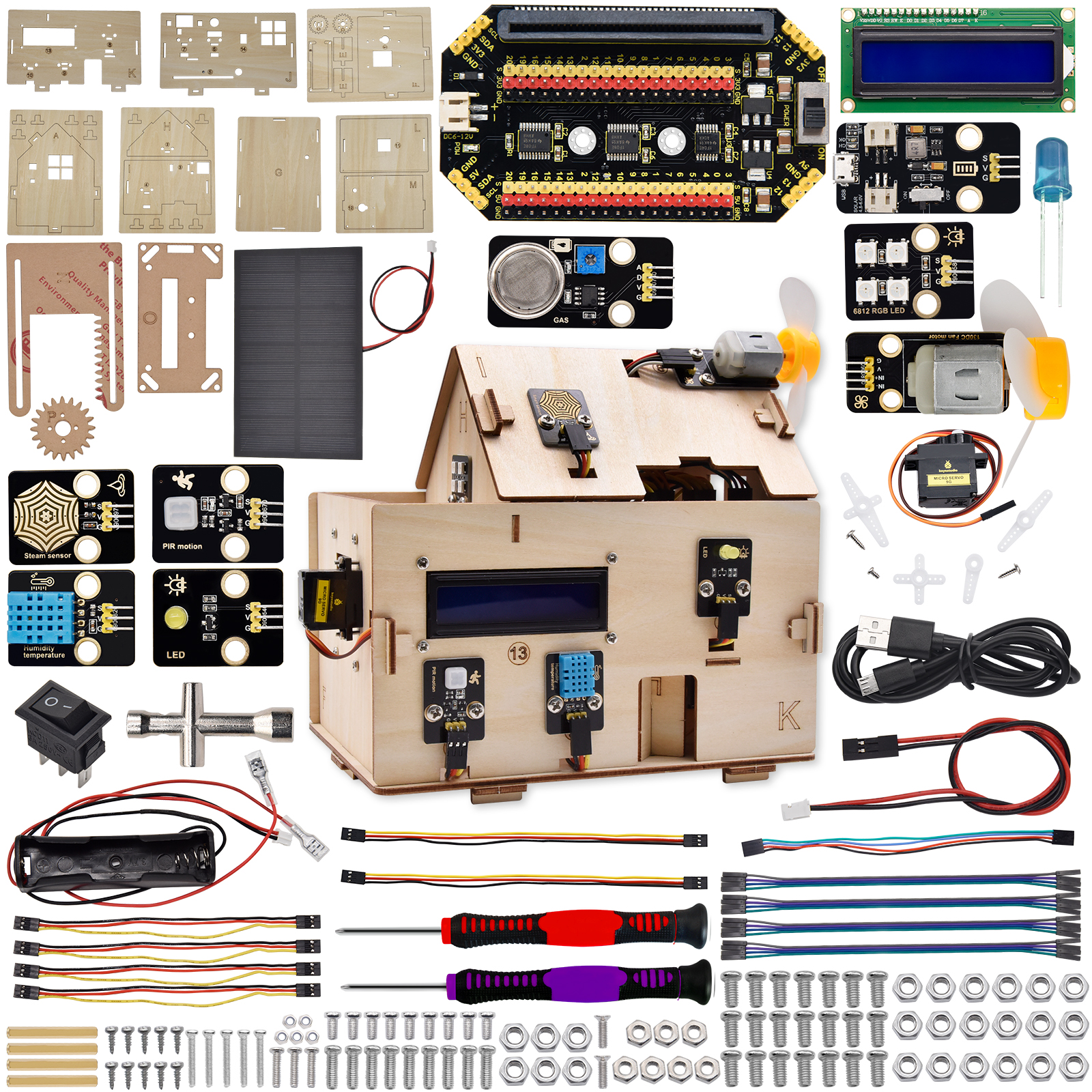 Keyestudio STEM Microbit V2 Sm - Home Automation Diy Kit avaliação e preço
