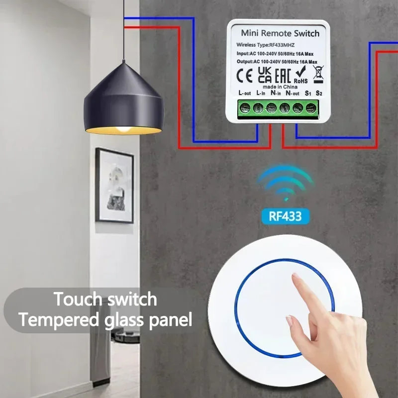 RF 433MHz Smart Wireless DIY R - Home Automation Panel Diy avaliação e preço