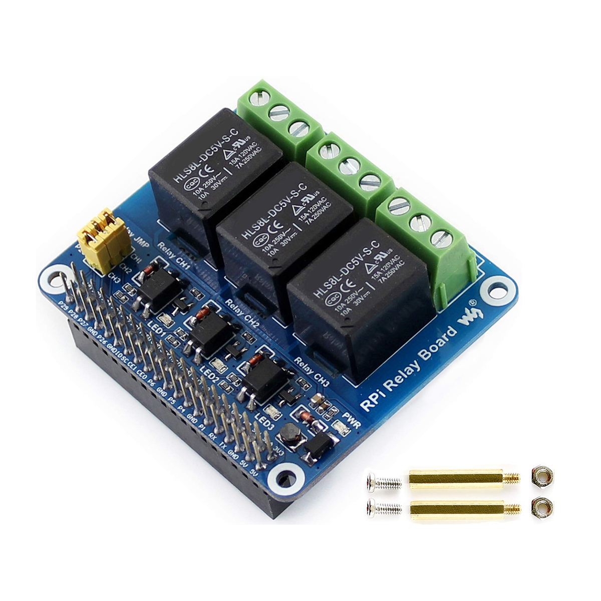 Waveshare 5V 3-Channel Relay M - Pi Zero W Board avaliação e preço