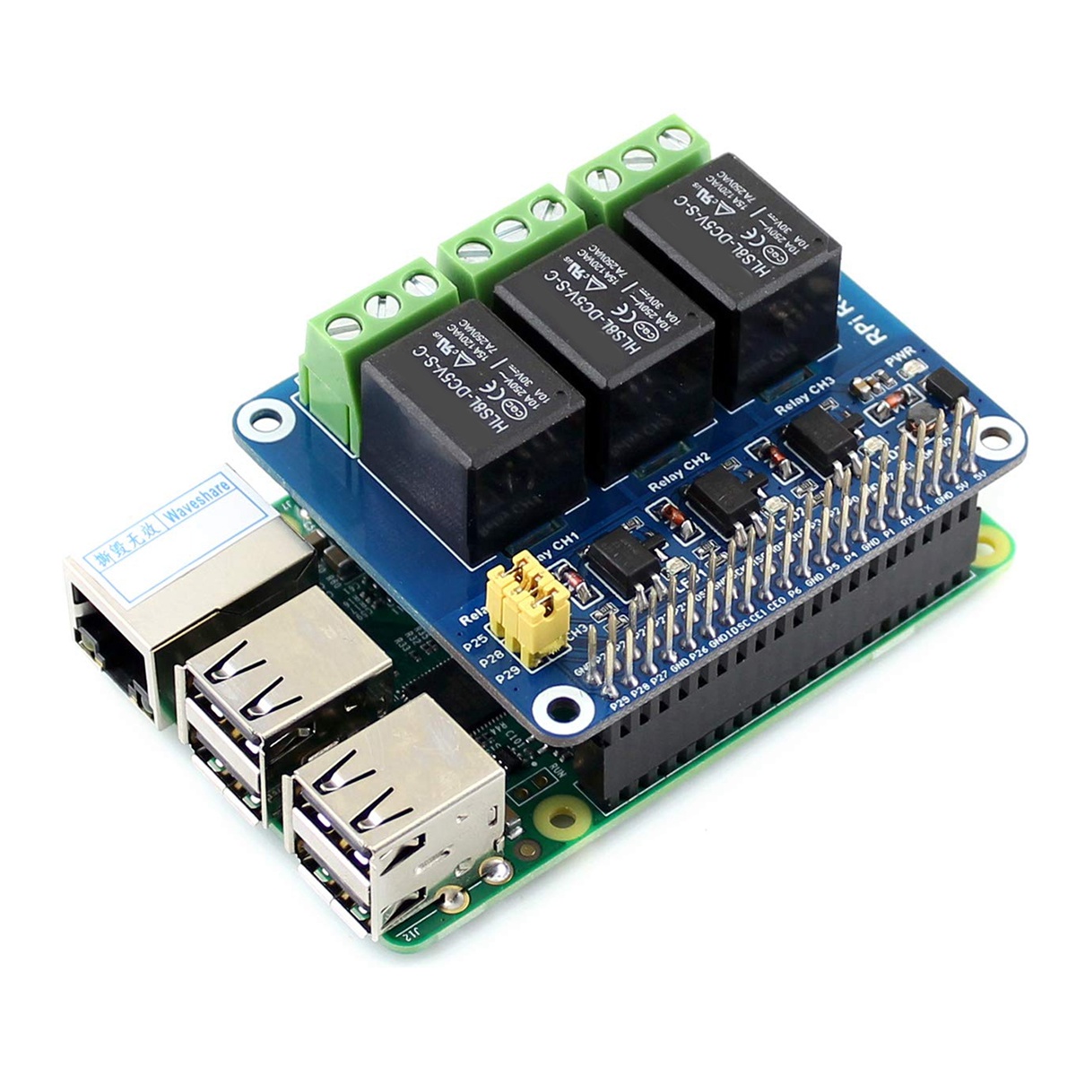Waveshare 5V 3-Channel Relay M - Pi Zero W Board avaliação e preço