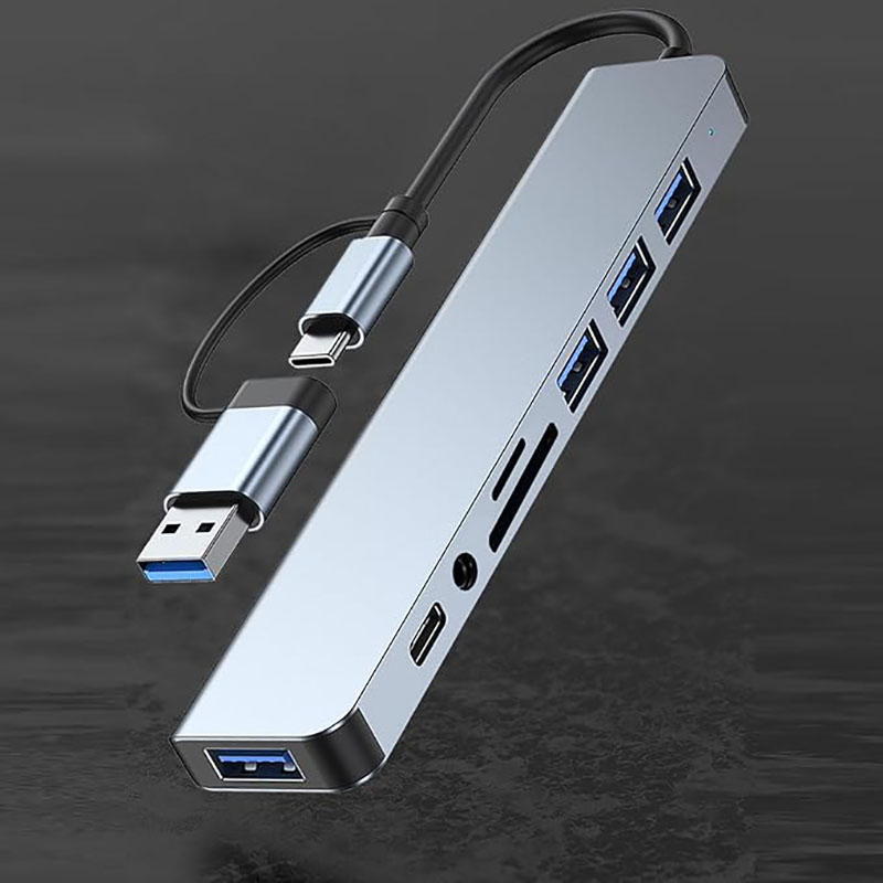 USB C Hub USB Splitter 8 in 1  - Home Assistant Sd avaliação e preço