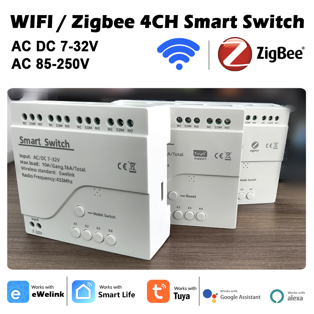 4CH Wifi / Zigbee Smart Relay  - Home Automation Diy avaliação e preço