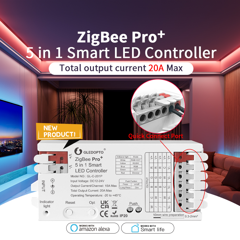 GLEDOPTO ZigBee 3.0 Pro+ 2 in  - Zigbee Coordinator Stick avaliação e preço