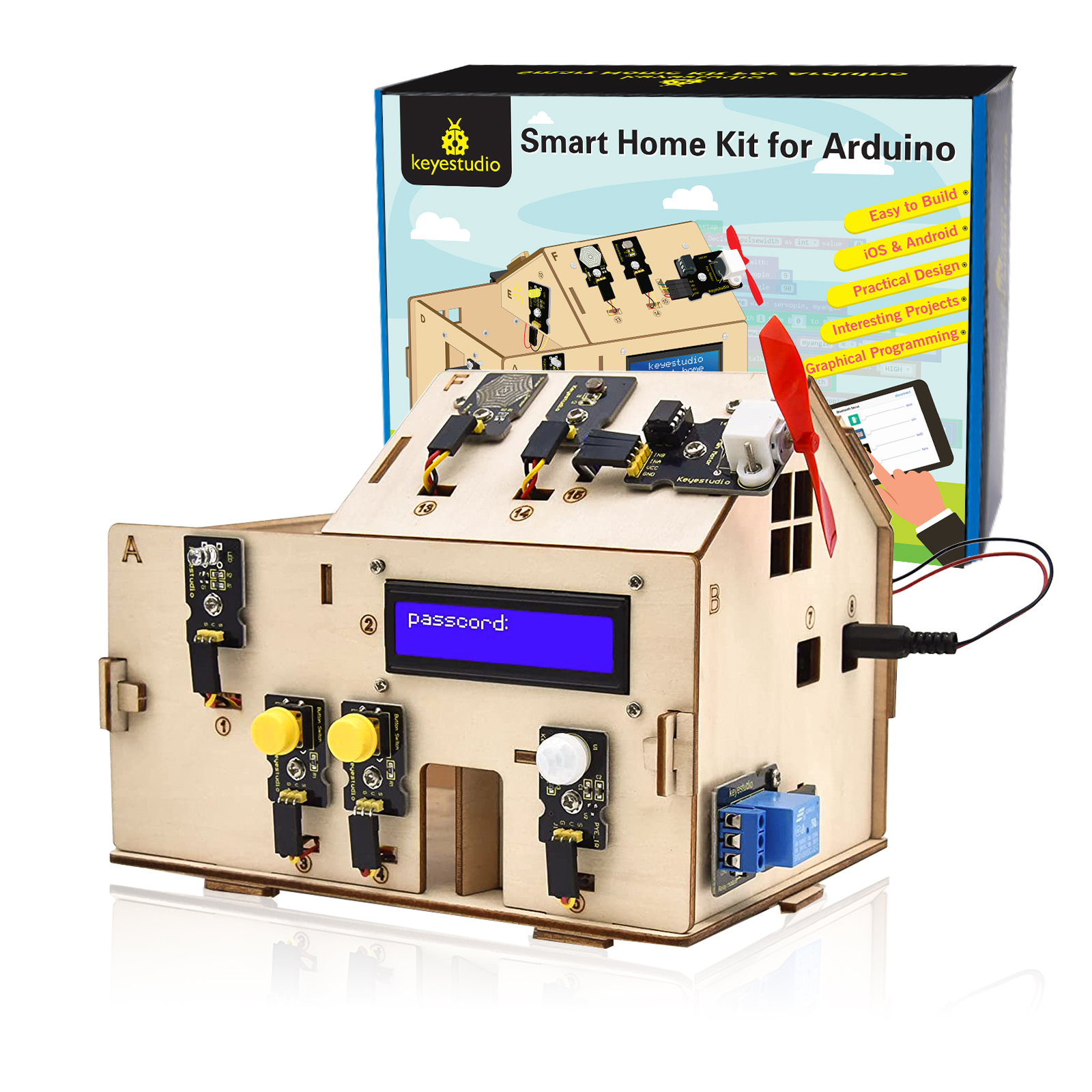 Keyestudio Smart Home Kit For  - Home Automation Diy Kit avaliação e preço