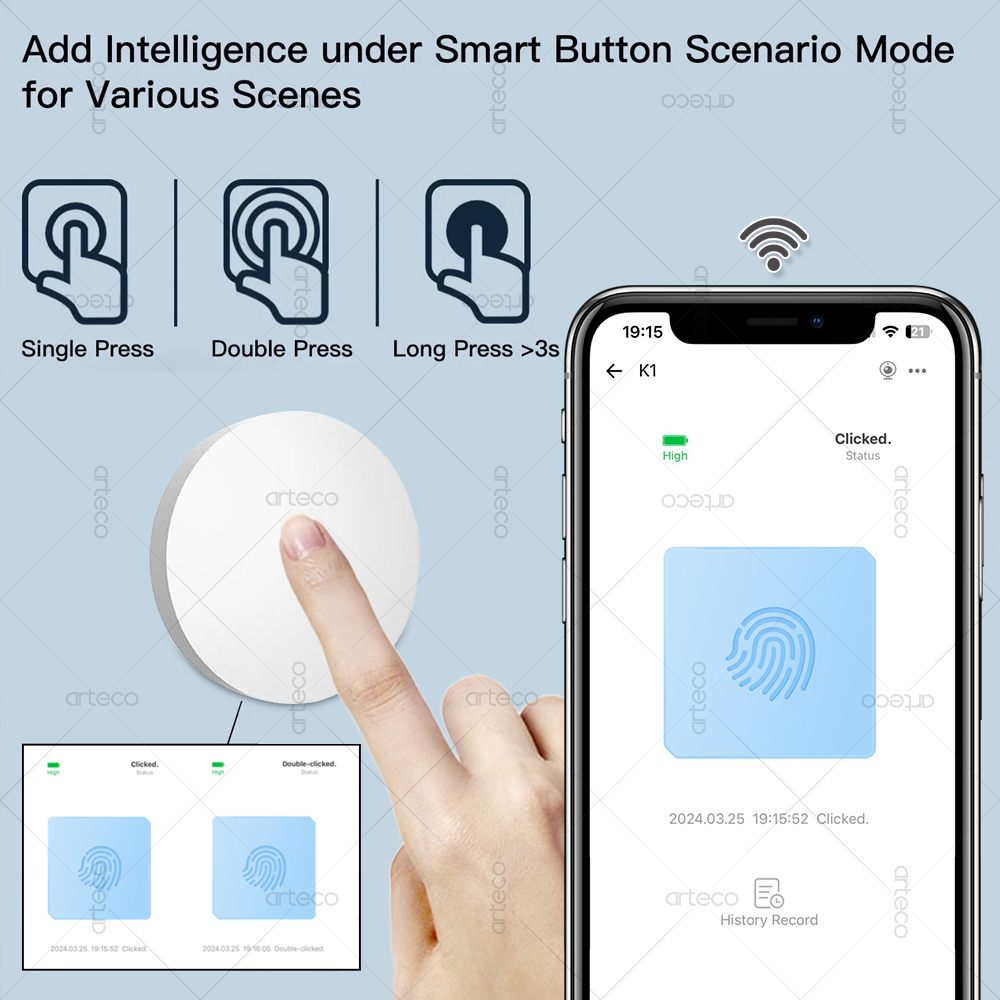 Zigbee Button Scene Switch Wir - Home Automation Ideas avaliação e preço