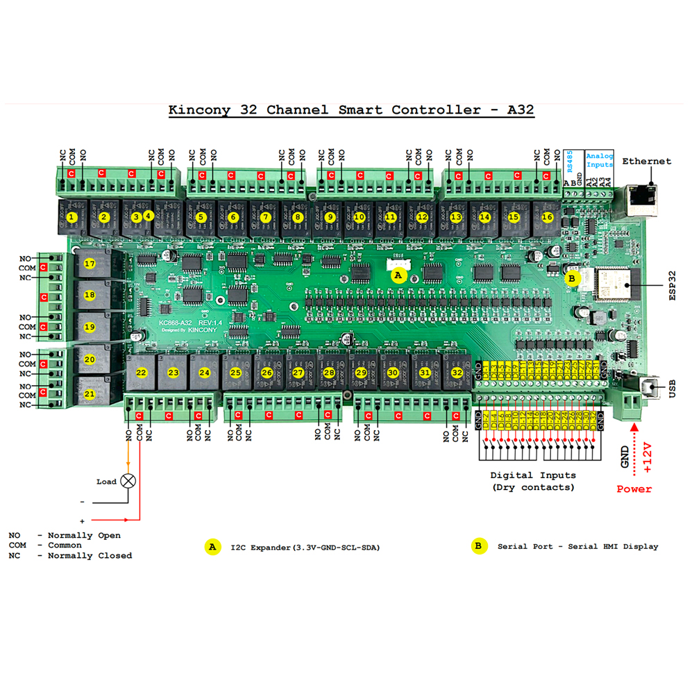 KC868-A32 ESP32 Wifi  RS232 US - Home Automation Arduino avaliação e preço