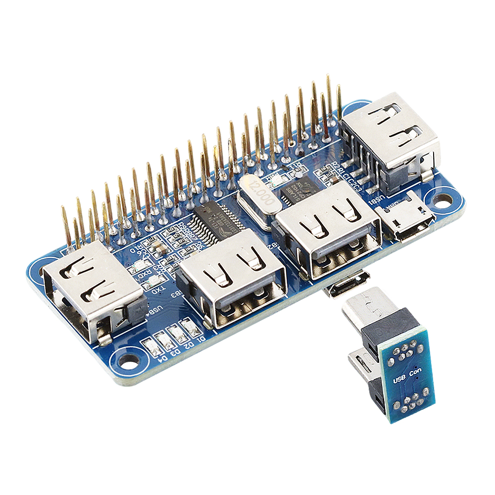 USB 2.0 Expansion Board HUB fo - Pi Zero W Board avaliação e preço