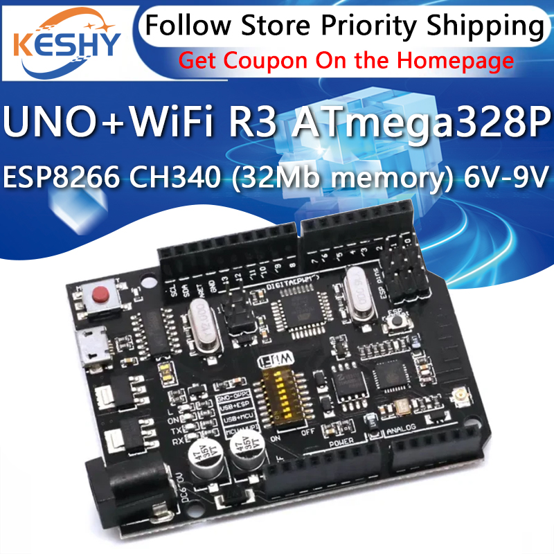 UNO+WiFi R3 ATmega328P+ESP8266 - Esp8266 Nodemcu Board avaliação e preço