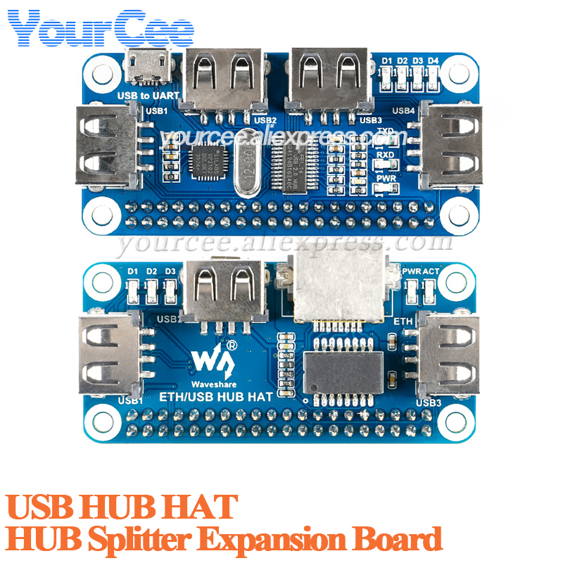 USB HUB HAT to Ethernet RJ45 N - Pi Zero W Board avaliação e preço