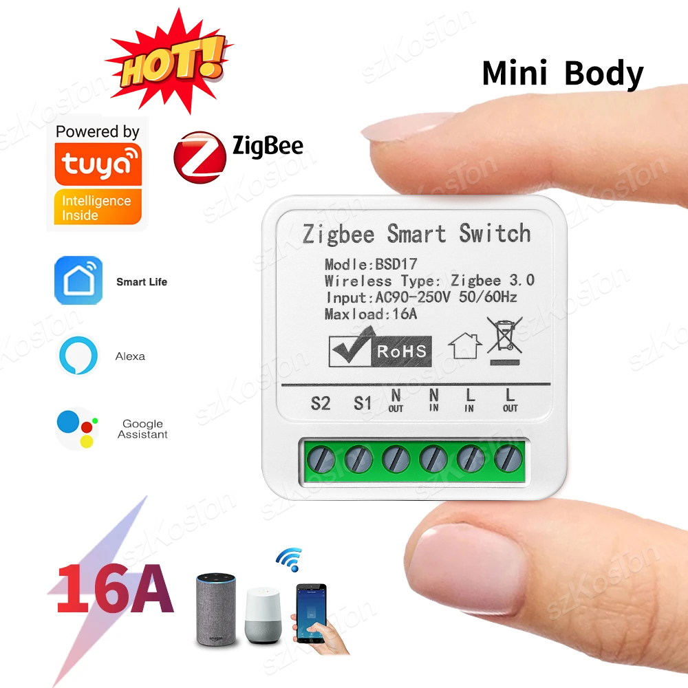 16A Tuya ZigBee Smart Switch M - Home Automation Diy avaliação e preço